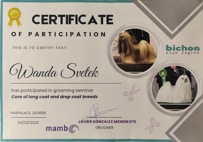 Grooming seminar certificate of participation scan 